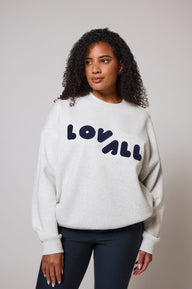 ALL SZN organique Sweat à Capuche Oversize Style 2 - Light Grey Marl