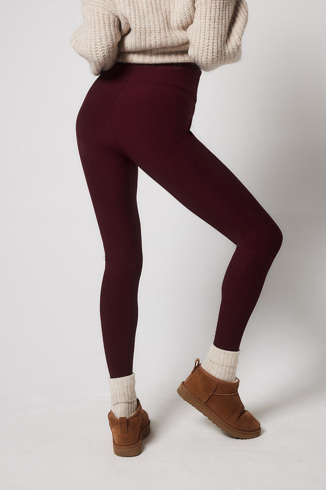 Legging taille haute Winter Everyday - Burgundy