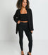 Legging effet daim - Noir